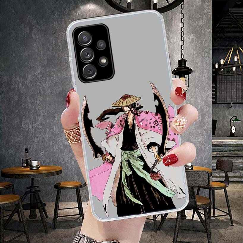 Bleach Kyoraku Shunsui Soft Phone Case For Samsung Galaxy A12 A22 A32 A52 A72 A02S A51 A50S A71 A70 A31 A20S Note 20 Ultra S10 A