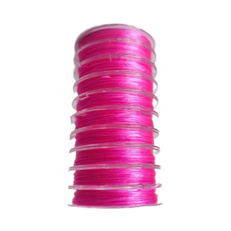 10M flat crystal line bead elastic line 0.8mm mini color elastane elastic rope DIY accessories beaded cable