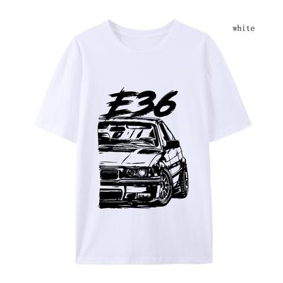 E36 T-Shirt High Quality E36  T Shirts Summer Oversized T Shirt Short Sleeve Clothes Cotton Loose Street Tops
