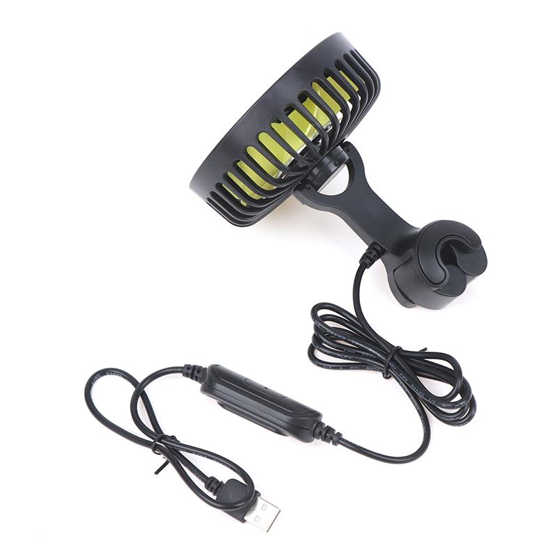 Ventilator USB cu 3 viteze pentru tetiera scaunului din spate al mașinii, ventilator de răcire cu aer pentru SUV, camion, auto