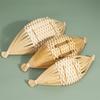 Eco Bamboo Platter Boat Shaped Serving Bowl for Sashimi and Snack Service in Style