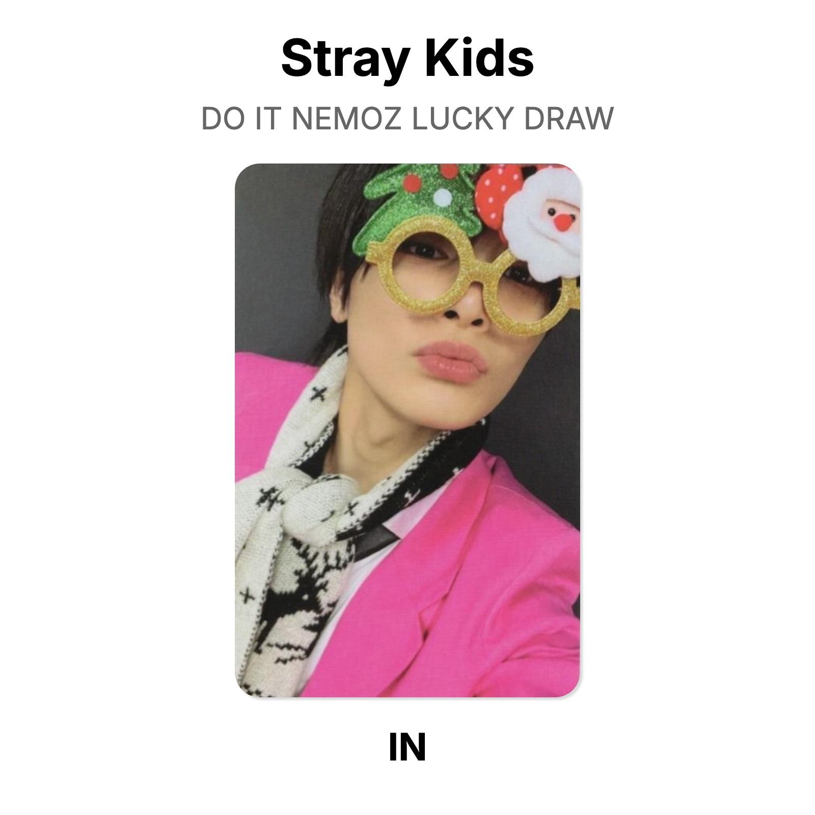 Stray Kids DO IT NEMOZ LUCKY DRAW Official Photocard I.N
