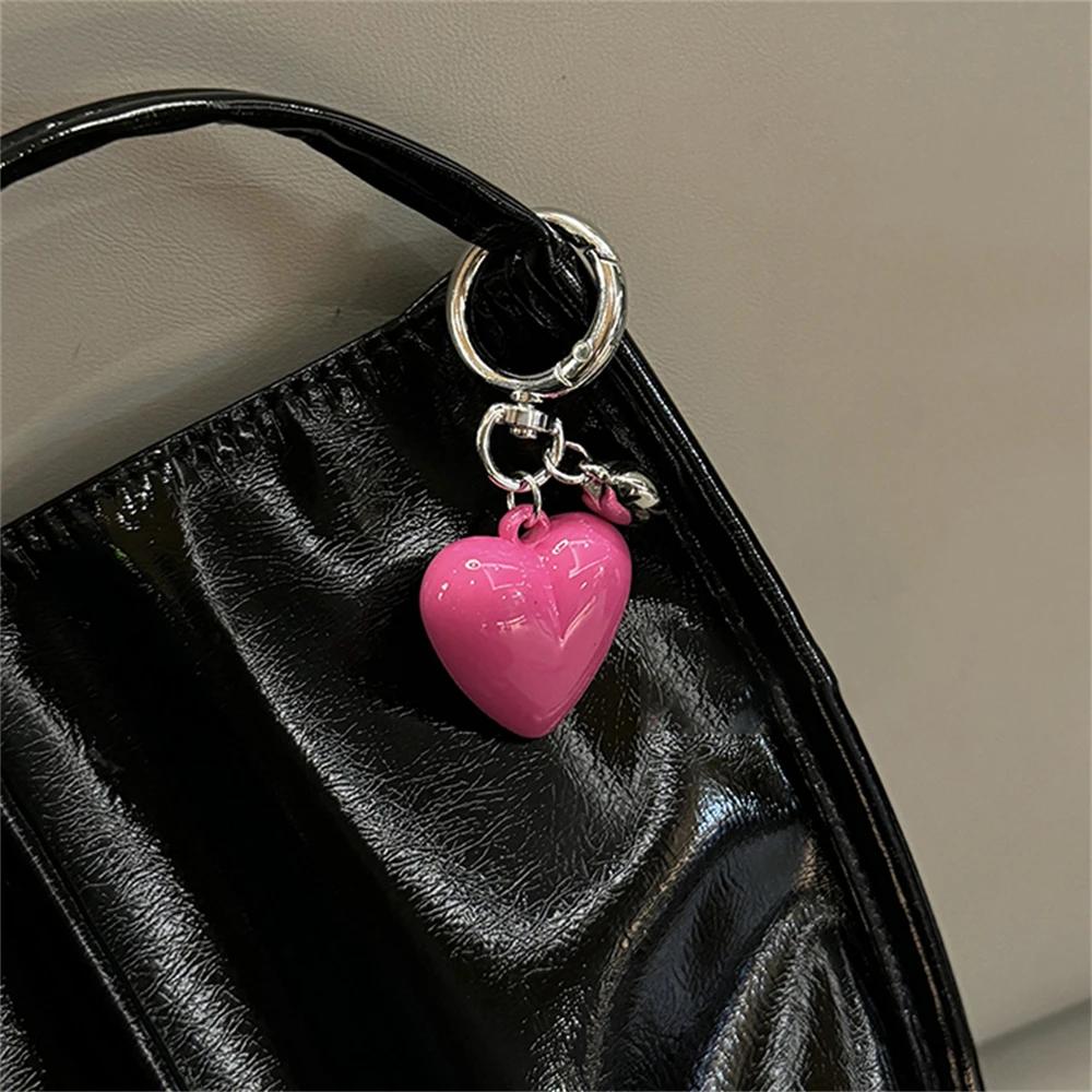 Ins Cute Love Heart Pendant Phone Charm Strap for Iphone Samsung Accessrioes Bag Keyring Woman Chain Hanging Rope Cord Lanyard