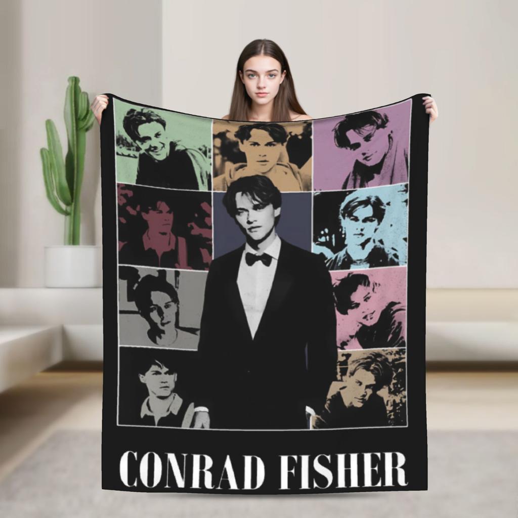 Team Conrad Fisher Flannel Blanket  Super Warm Throw Blanket for Couch Bed Travel Fluffy Bedspread Sofa Bed Cover