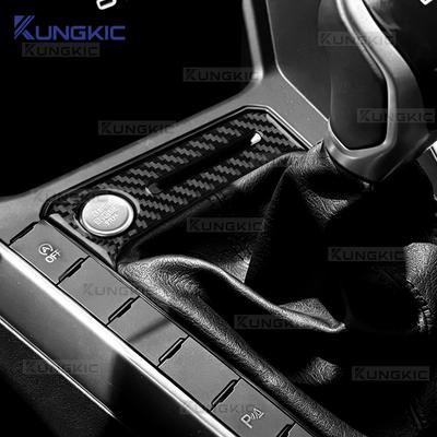 Soft Carbon Fiber for Volkswagen Polo 2021 2022 2023 2024 2025 2026 Gear Shift Card Slot Start Stop Button Frame Sticker LHD RHD