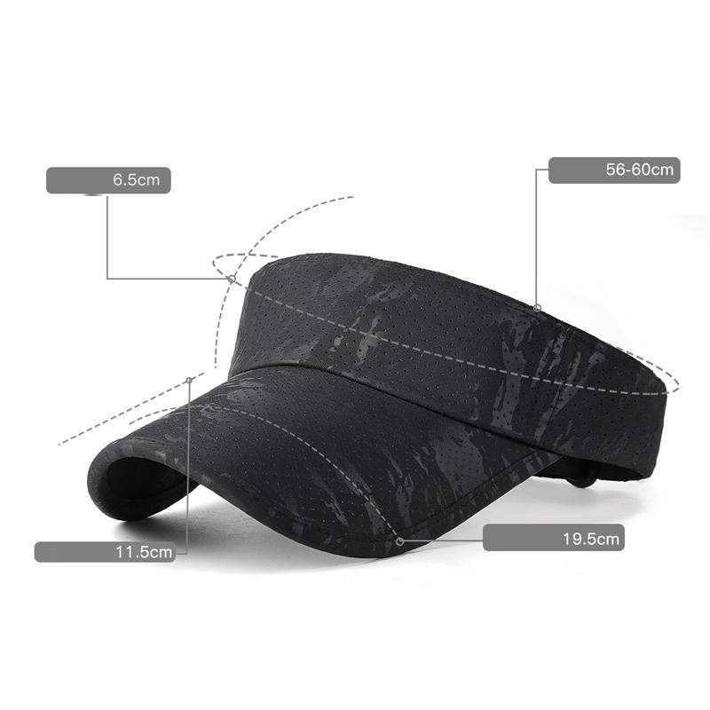 Summer Empty Top Hat Double-Layer Stitching Sun Hat Sun Hat Outdoor Sports Running Hat