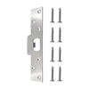 Stainless Steel Door Latches Security Strikes Plate With Double Steel Plates For Door Lock Thick Door Back Plate