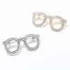 Koreaanse Bril Kristal Strass Broche Speld Herenpak Overhemd Luxe Broches Sjaal Corsage Reversspeldjes Mode Sieraden Cadeaus