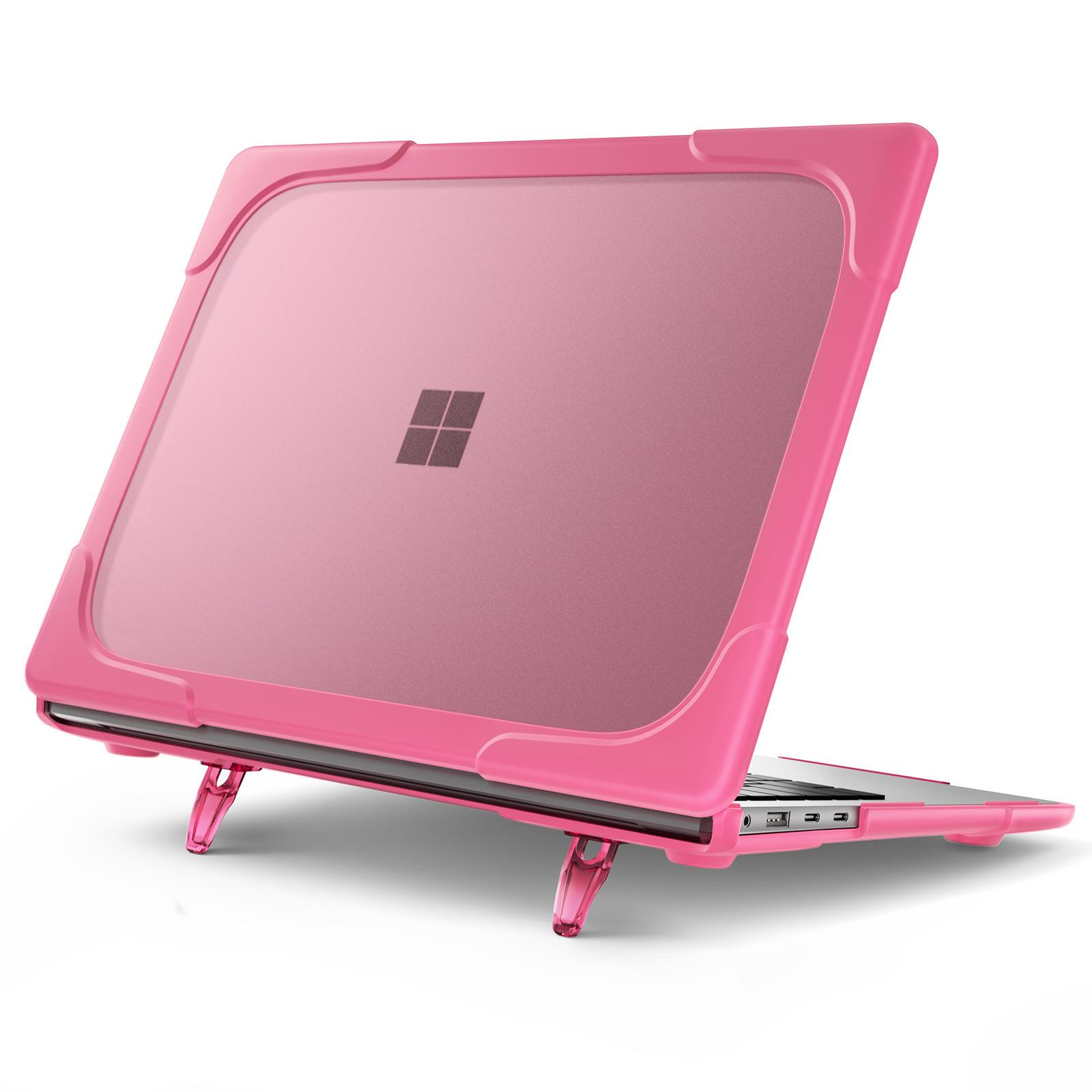 

Чохол для Microsoft Surface Laptop 7 13.8 Метал Алькантара 13.5 Go 1 2 3 12.4 15 дюймів Чохли-підставки Чохол-конверт Матовий Чохол для Ноутбука Model 1769 1867 рожевий червоний колір