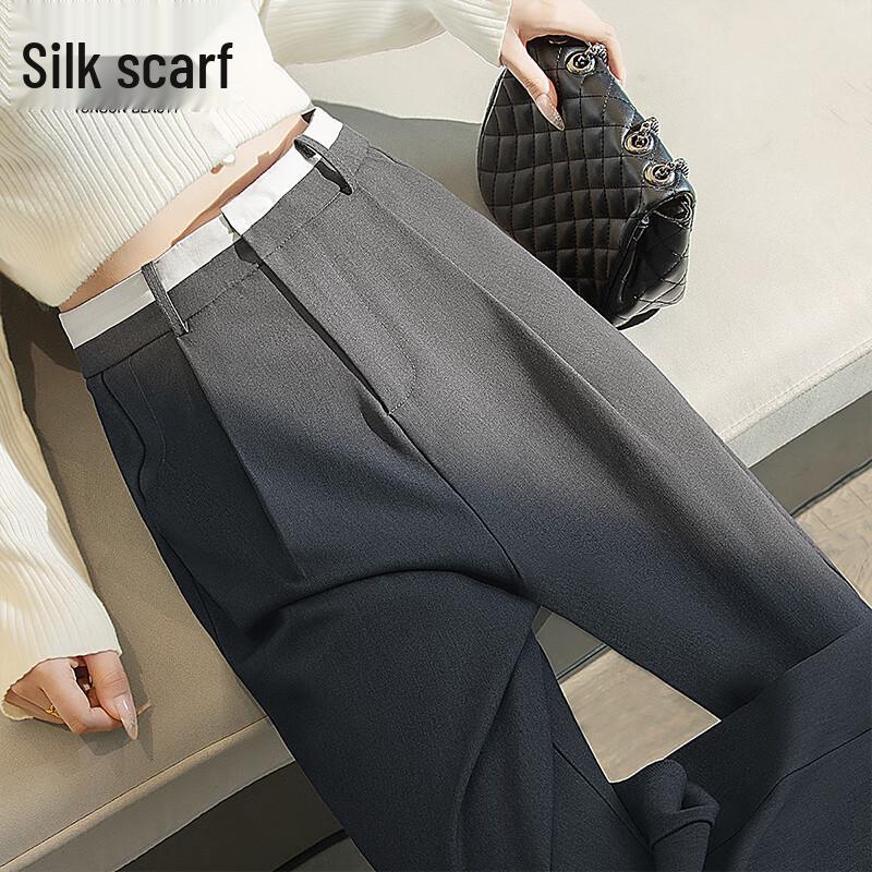 

Sibai She Women s High-Waist Wide-Leg Casual Pants L
