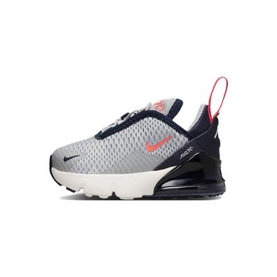 Air Max 270 TD Light Smoke Grey Bright Crimson Baby Sneakers Dark-Obsidian Phantom DD1646-028
