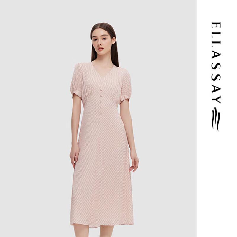 

ELLASSAY Women s Floral High-Waist A-Line Midi Dress L