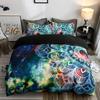 Psychedelic Boho Luxury Bedding Set 2/3PCS With Pillowcase King Mandala Duvet Cover Queen Comforter Cover Polyester Quilt Cover
