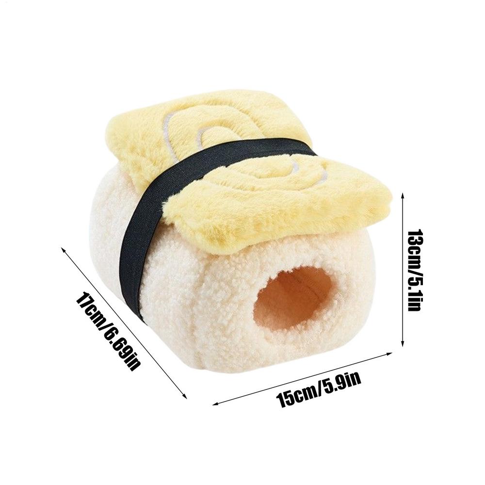 

Hamster Bed Semi-Enclosed Pet Cage Habitat Decor Small Animal House For Sleeping Hiding Snuggle Climbing Dwarf Chinchilla Sugar жёлтый