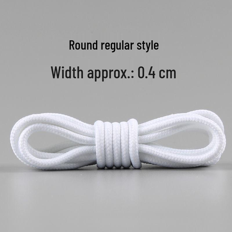 Unisex White Canvas Sneakers with Cotton Flat Shoelaces - Semi-Circular Style
