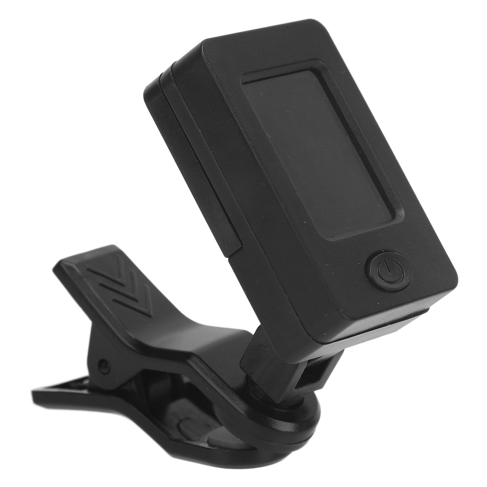 Clip On Tuner LCD Display High Sensitivity 8C Universal Multifunctional Electric Tuner for Violin Bass Ukulele