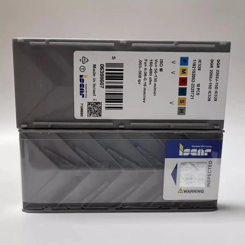 ISCAR / DGR2202J-15D IC328 /Industrial indexable Carbide Inserts 10 PCS