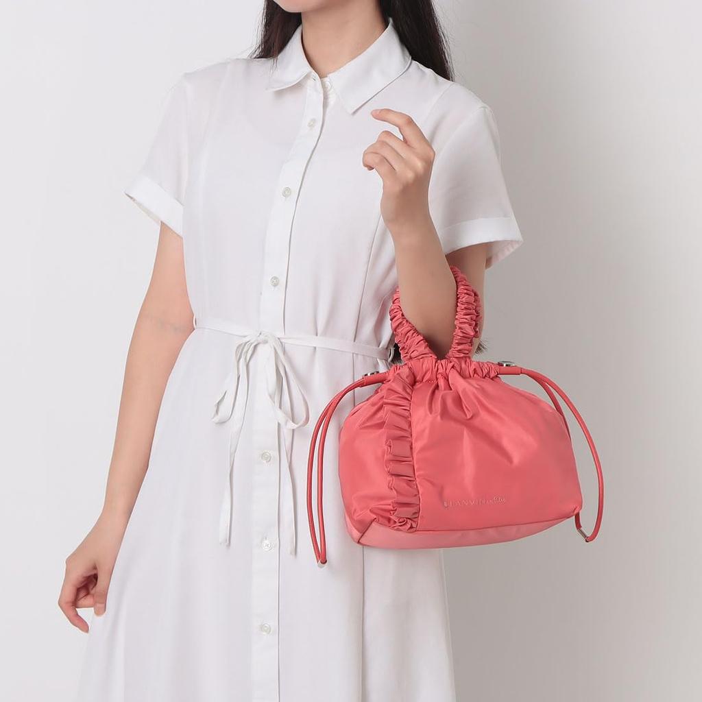 LANVIN en Bleu Mile Shoulder Pink Damenhandtasche,