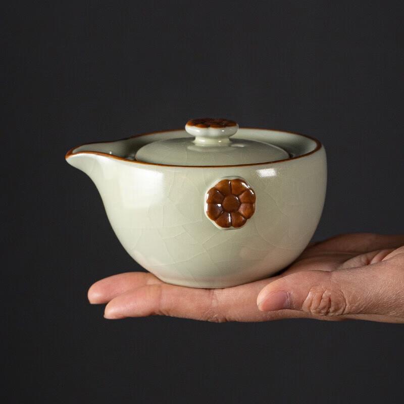 Imitation Song Ru Kiln Ceramic Travel Tea Set