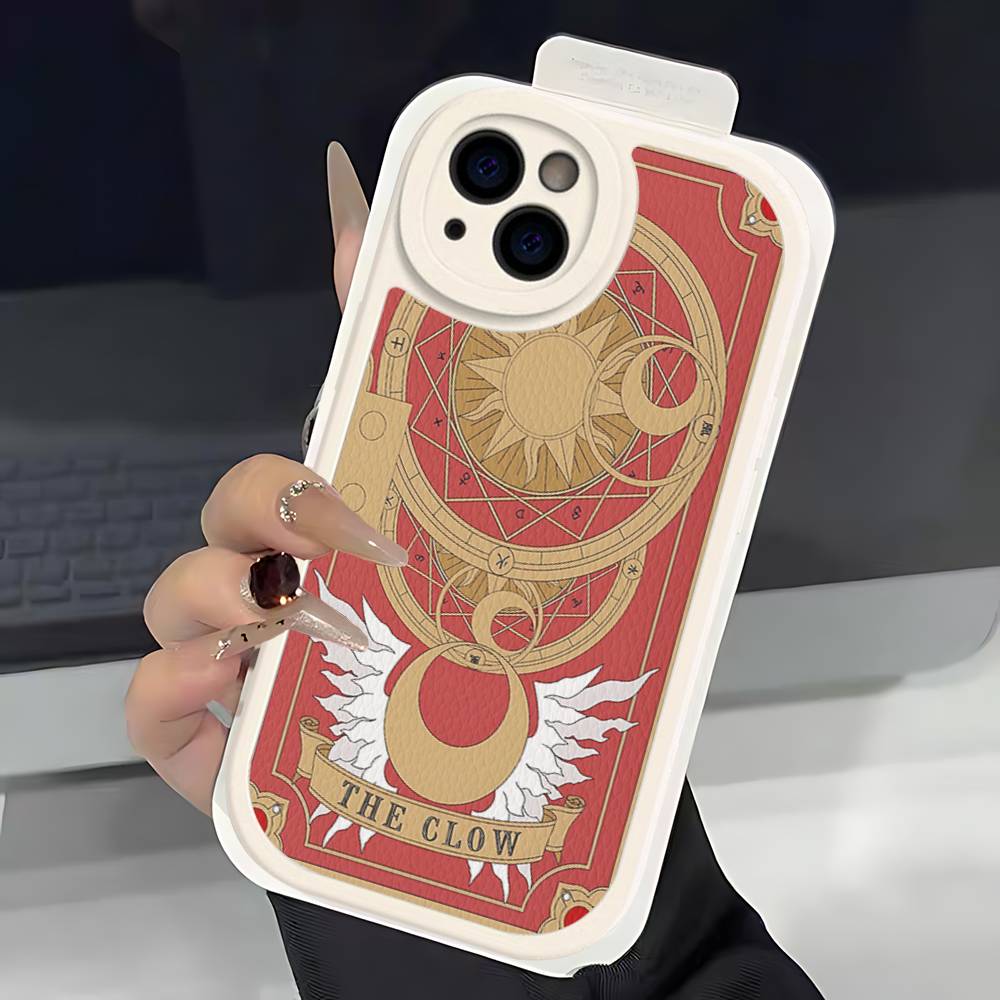 

Аниме C-CardcaptorS S-Sakura Кожаный чехол для телефона для IPhone 16 16e 15 14 13 12 11 Pro Max Plus Mini 11 pro max