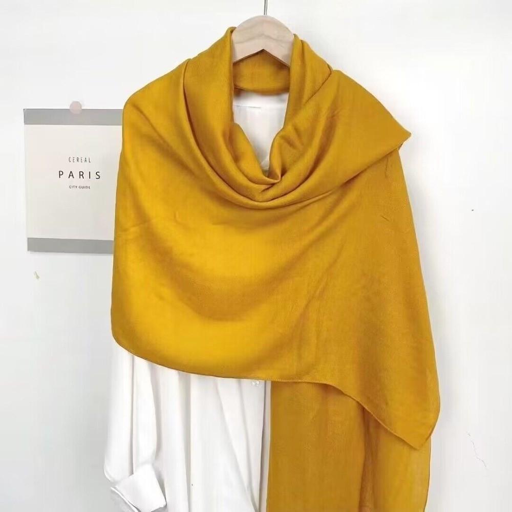 Sun Protection Female Beach Shawl Pure Color Plus Size Hijab Fashion Women Plain Scarf