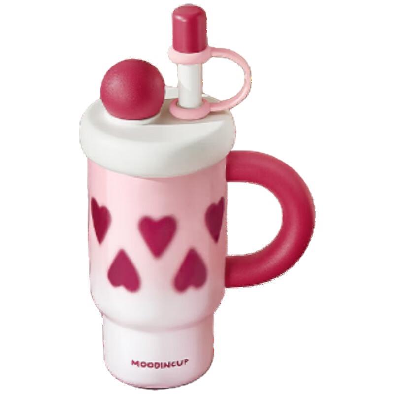 RELEA Heartfelt Insulated Ceramic Straw Cup