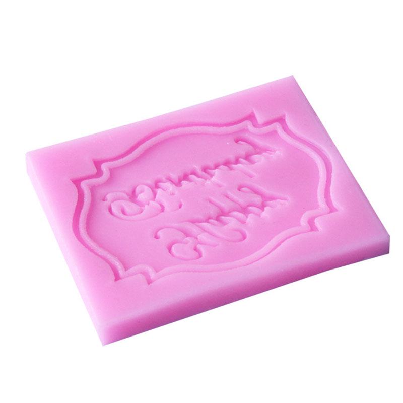 1Pcs Happy Birthday Silikonform für Kuchen Fondant Kuchen Dekorieren Werkzeuge DIY Backzubehör