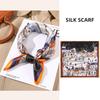 53x53cm 100% Mulberry Silk Scarf Luxury Square Hair Bandana Elegant Head Wrap Neckerchief Sunscreen Shawl for Women