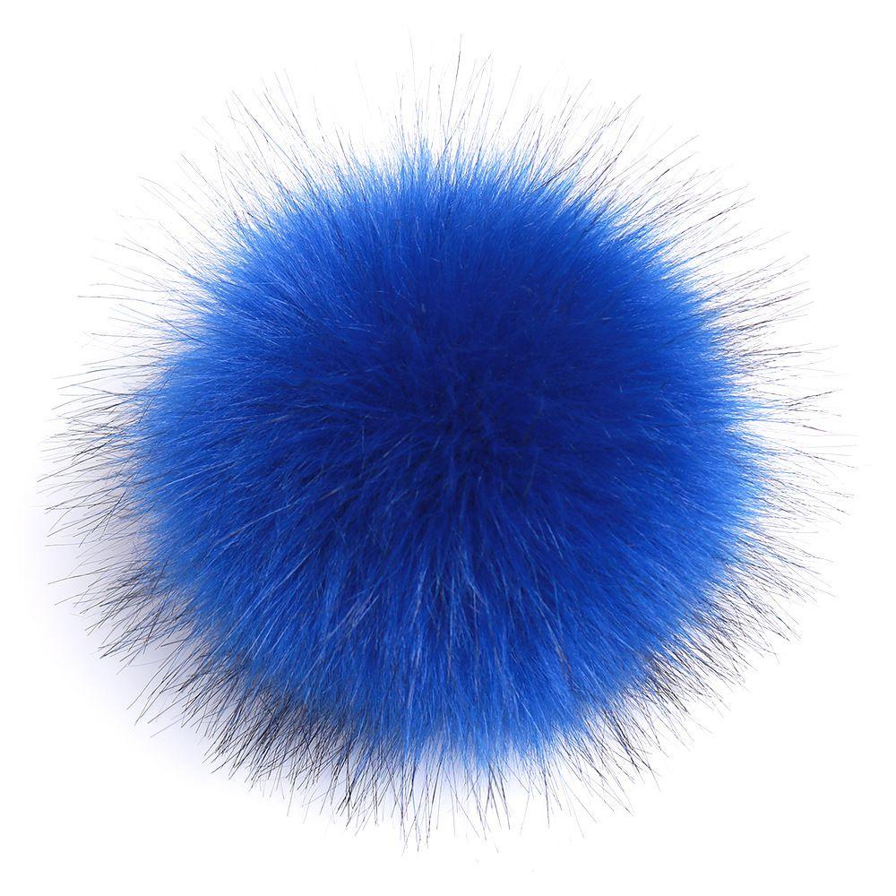 Faux Women Diy Raccoon Fur Pom Poms Ball For Knitting Beanie Hats Accessories
