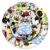 50 French Bulldog Graffiti Stickers for Camera, iPad, Fridge, Scooter