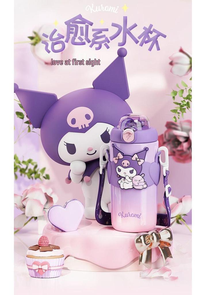 Sanrio Kuromi 316 Food-Grade Thermos Water Bottle for Kids