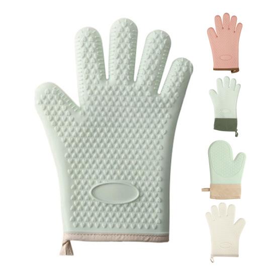 Silicone Oven Mitt Heat Resistant Baking Gloves Non-Slip Kitchen Mitts