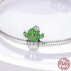 Kaktusperlen Kupfer Kaktus Anhänger Passend für Accessoires Armbänder Grüne Emaille Anhänger Original Kupfer Schmuck Geschenk