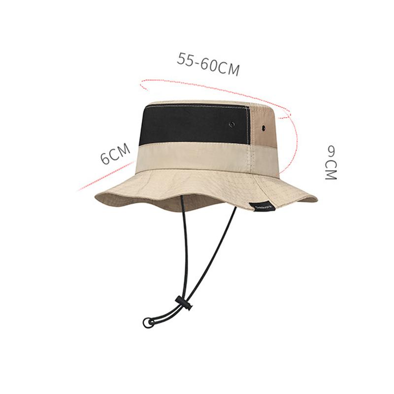 Summer Color Matching Sunshade Lightweight Outdoor Quick-Drying Cap Big Head Circumference Mountaineering Foldable Sunscreen Camping Fisherman Hat