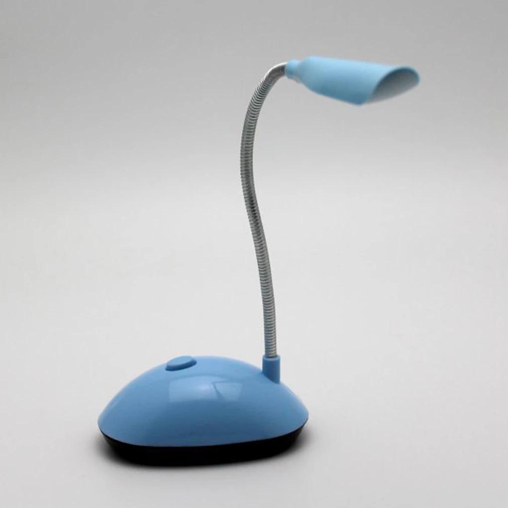Lamp LED Lamp Table Desk Lamp Reading Lamp Foldable Dimmable AA Battery Powered Table Light 4 LED Portable Lamp Flexo Book Light