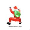 6 Ft Christmas Inflatable Santa Claus Outdoor Decoration with LED Giant Multipurpose Blow for