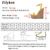 Fashion Eilyken Open Toe Ankle Strap Platform Wedges Women Sandals Super High Cover Heel Gladiator Buckle Ladies Summer Shoes