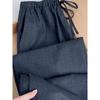 CHAO-Recommended Dark Gray Women's Straight-Leg Suit Pants: Petite, High-Quality Texture, Flattering Drape for Spring.