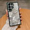 Suitable for Samsung S24 Ultra Mobile Phone Case Luxury Rhinestone S23 Laser Feather A73 Diamond Inlay Love A24 Soft Case