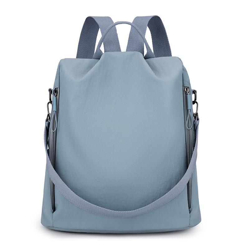 Простой Легкий Женский Рюкзак Многоцелевая Женская Сумка Через Плечо Женский Дорожный Рюкзак 31 *14 *36 cm      синий