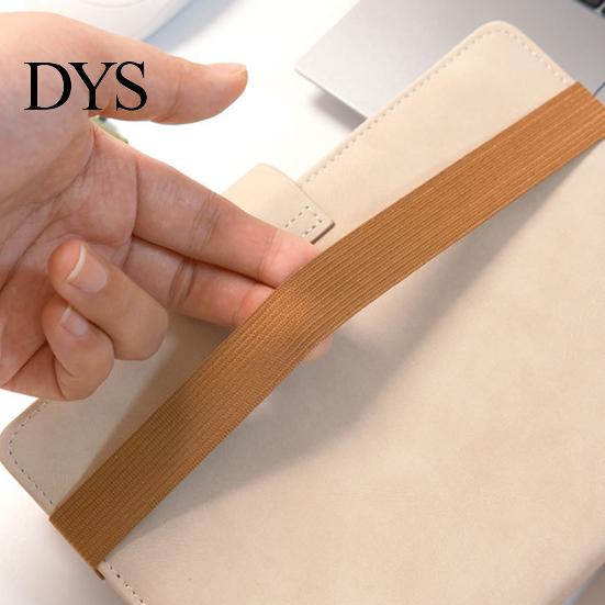 Retro Texture Writing Tool Case Zipper Pen Holder for Notebook, with Adjustable Elastic Band Versatile Daily Commuter Bag Design, Slim Lightweight