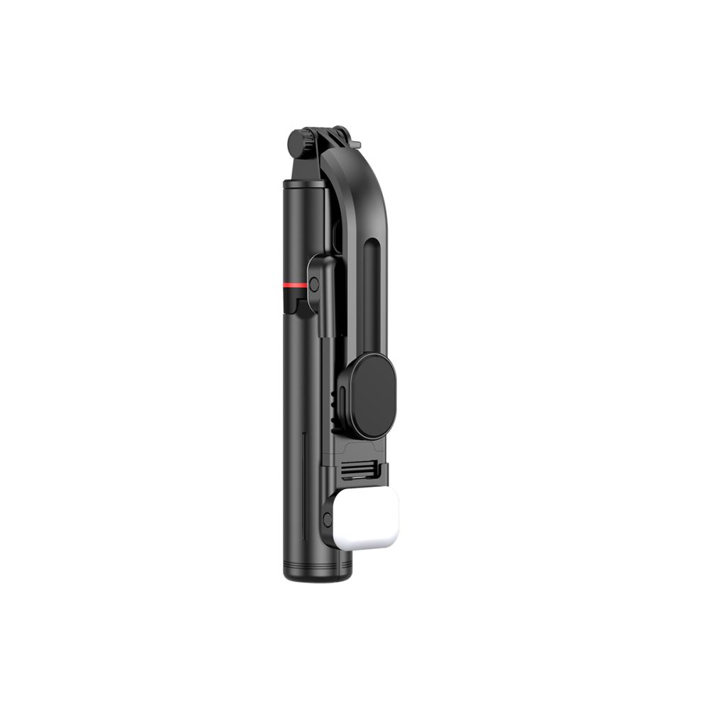 Tech-Protect L05S Bluetooth Selfiestang Stativ & LED-lys Svart