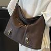 Retro, Casual, Fashionable, Large-capacity Tote Underarm Single-shoulder Crossbody Bag for Commuting To Work