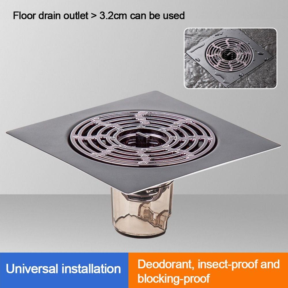 Seal Stopper Drain Cover Square Basin Drain Filter  Old Floor Drains Remodeling Accessory