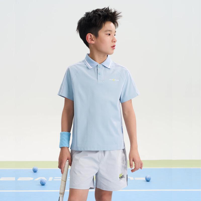 FUN ACTIVE Girls' Short Sleeve Quick-Dry Polo Sports Top