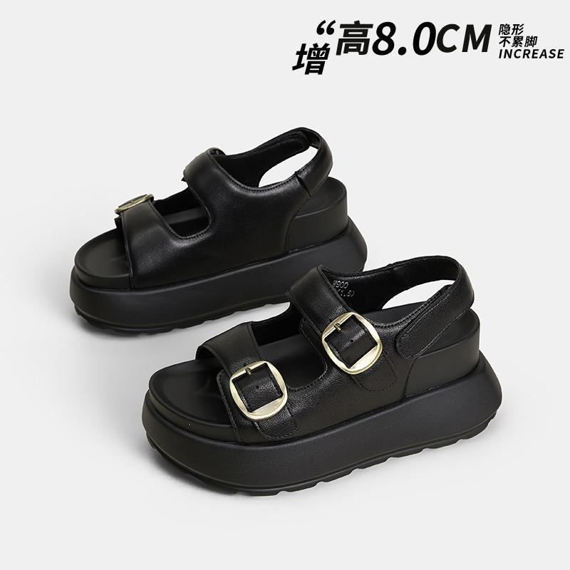 Numero articolo Muffin suola spessa rialzata cm sandali da donna estate nuovo versatile semplice e comodo open toe