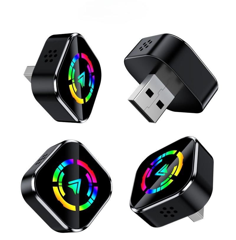 Carplay Wireless Smart Box, a Two-in-one Wireless Adapter for Carplay and Android Auto, Plug and Play