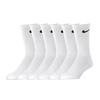 Nike Knee High Socks Unisex 6 Pack White Couple's SX7666-100