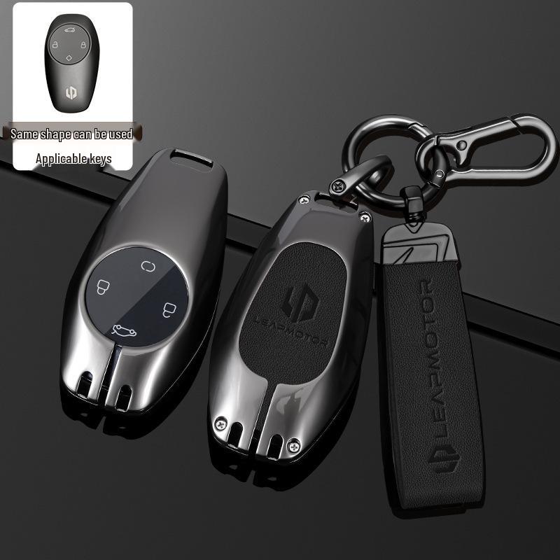 2023 Leapmotor Key Case for T03, C11, S01, C01 - Metal Buckle Bag for Men & Women