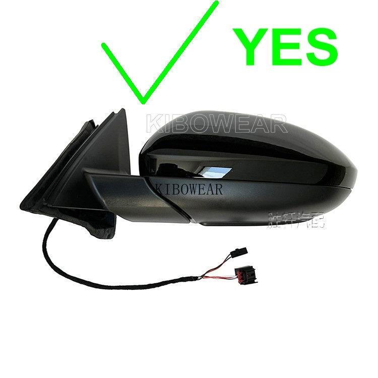 2pc Carbon Side Wing Mirror Cover Cap for Volkswagen Jetta MK7 -2025 W/O Turn Signal VII Auto Replace Part